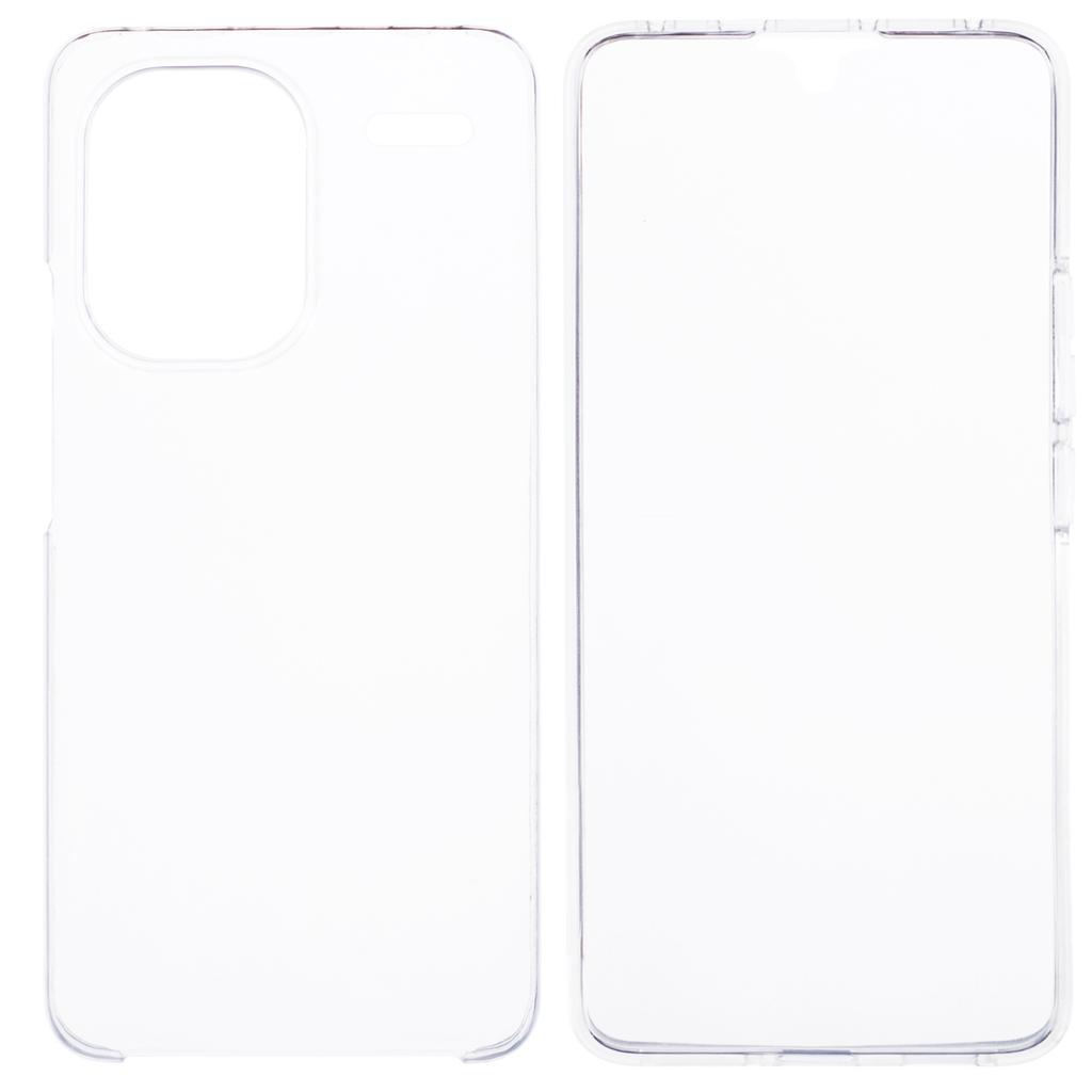 For Xiaomi Redmi Note 13 Pro+ 5G Case Shock-Absorbent Acrylic+TPU Clear Phone Cover with PET Film