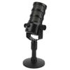 USB PC Microphone Clear Sound Pickup Adjustable Volume HIFI Condenser Mic with Mute Colorful Light F