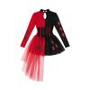 Halloween adult female circus clown cos costume, cosplay costume clown female stage performance costume