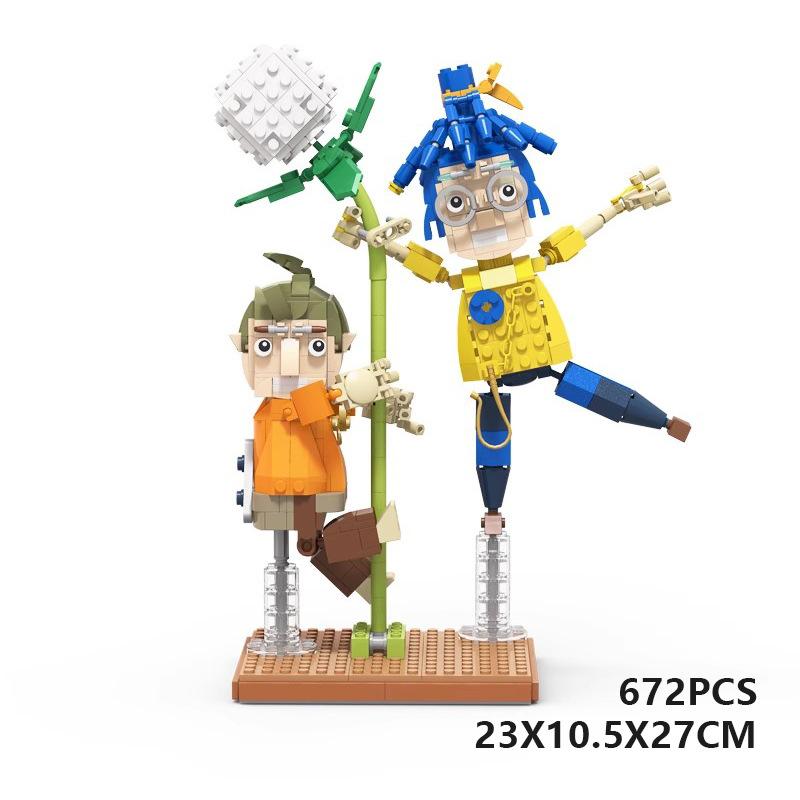 Building Block Set Double Row Game Merchandise Compatible Small Particle Mosaic Building Block Creative Toys