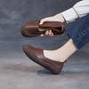 Handmade retro leather light mouth single shoes spring and summer new first layer cowhide comfortable soft sole soft surface women's shoes