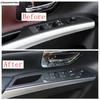 Armrest Window Glass Lift Button Panel Cover Trim Fit For Suzuki Sx4 s-cross 2014 -  Carbon Fiber Look Accessories Interior