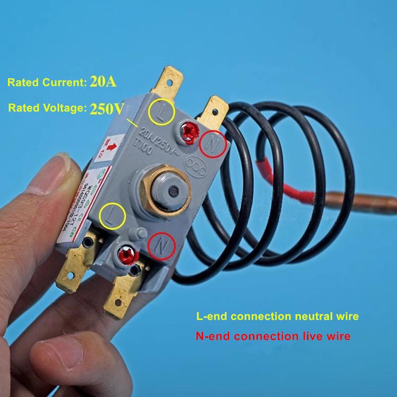 

Thermostat WQS93-12T Controller Replacement Accessories Manual Reset Electric Water Heater Temperature Control Universal WQS95-1