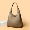 Large Capacity Solid Color Hasp Casual Tote Bags Hot Sale Simple Casual Versatile Bag Commuting Durable Women's Shoulder Bags