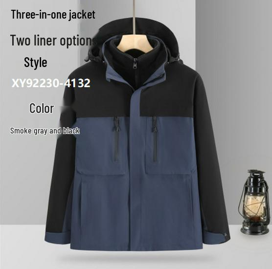 Men s & Women s Storm Jacket with Removable Silver Fox Fleece and Waterproof Layer M