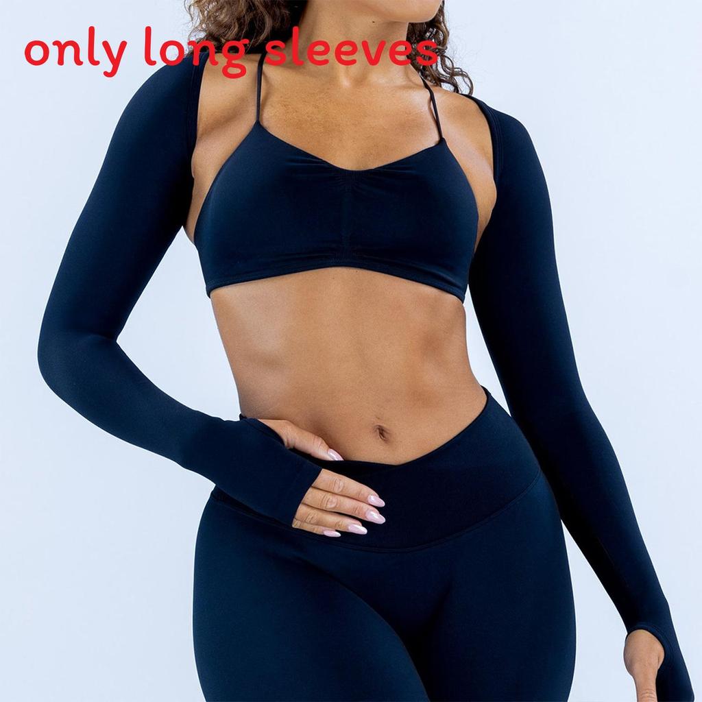Seamless Yoga Long Sleeve Scarf Set For Women With Breathable Knit Fabric For Fitness And Running