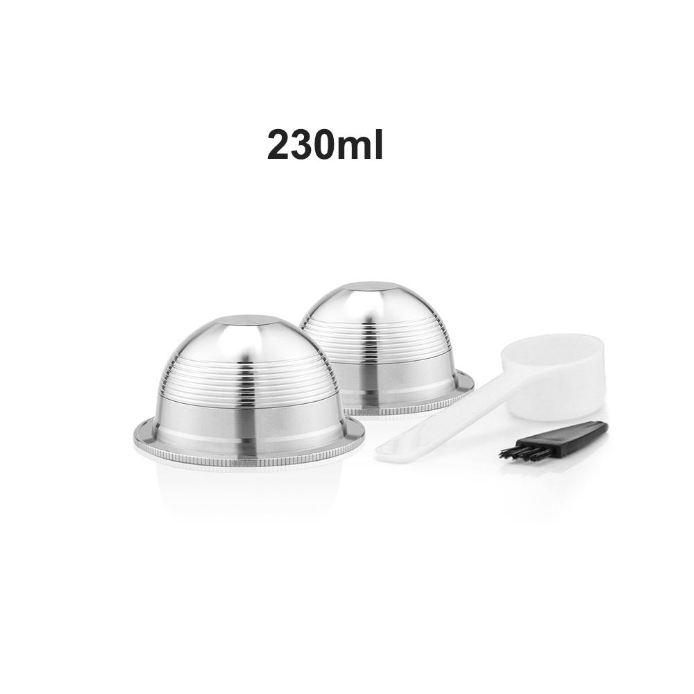 Recafimil Rusable Coffee Capsaule for Nespresso Vertuo Espresso Coffee Filter Rich Crema 150ML/230ML Pod for Delonghi Machine