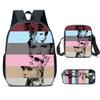 Taylor Swift Themed Kids School Backpack Set Elementary Students Oxford Fabric Breathable Lightweight With Padded Straps