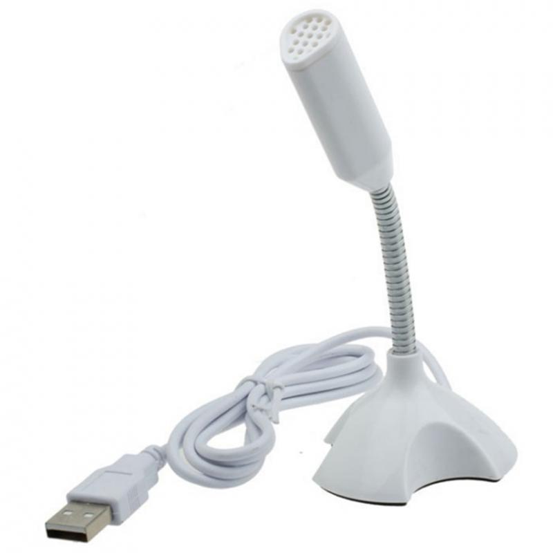 

Регульований USB-мікрофон для ноутбука Mac, настільного ПК, студії звукозапису, потокової передачі мови, ігор, відео на Youtube, міні-мікрофона білий