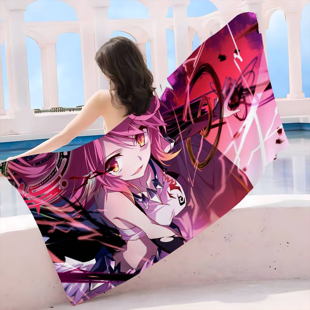 Game No Game No Life Big Microfiber Beach Towels Quick Dry Towel Sand Beach Towels Pool Towel for Travel Swim Pool Yoga