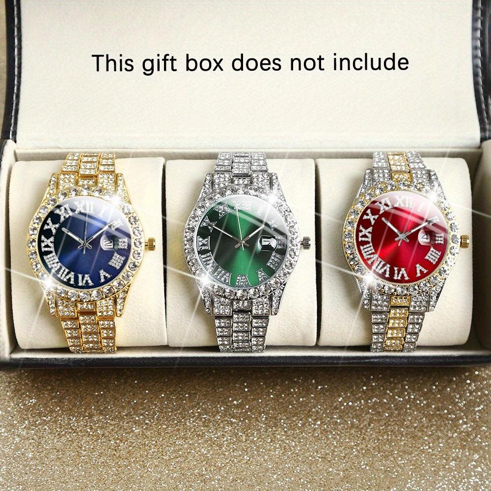 Watch 3-Piece Set Men S Watch Business Steel Belt Watch Quartz Watch Versatile Watch