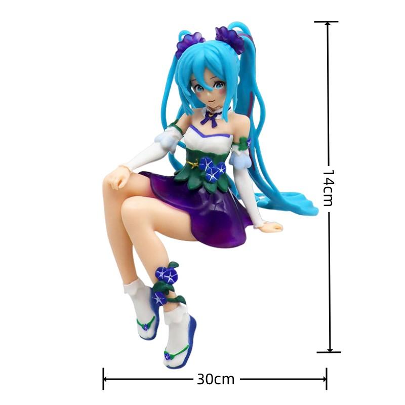 New Anime Hatsune Miku Action Figure Kawaii Collection Model Pink Sakura Kawaiii Doll Collectible Toys Cake Decor