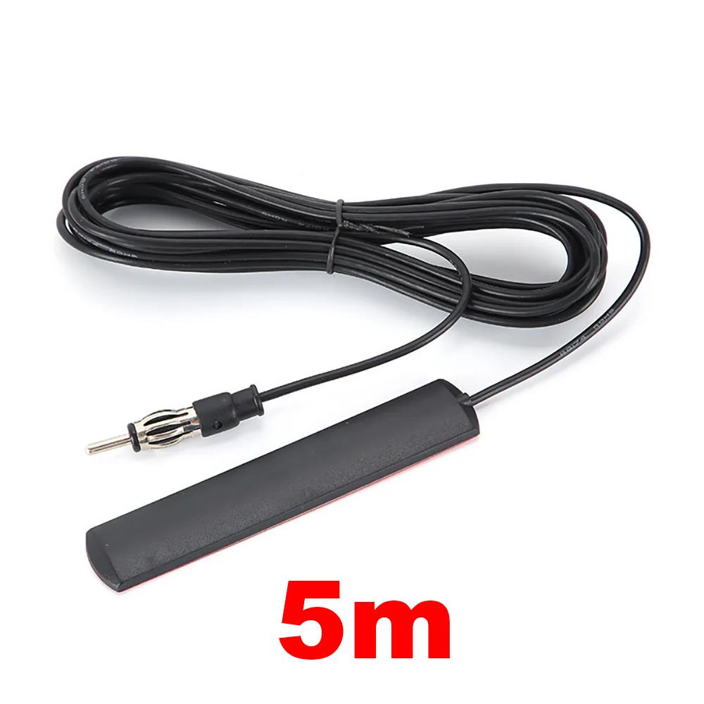 5m Car Electronic Radio Antenna Front Windshield Car AM FM Radio Antenna Signal Amplifier Booster 12V Universal Antena Booster