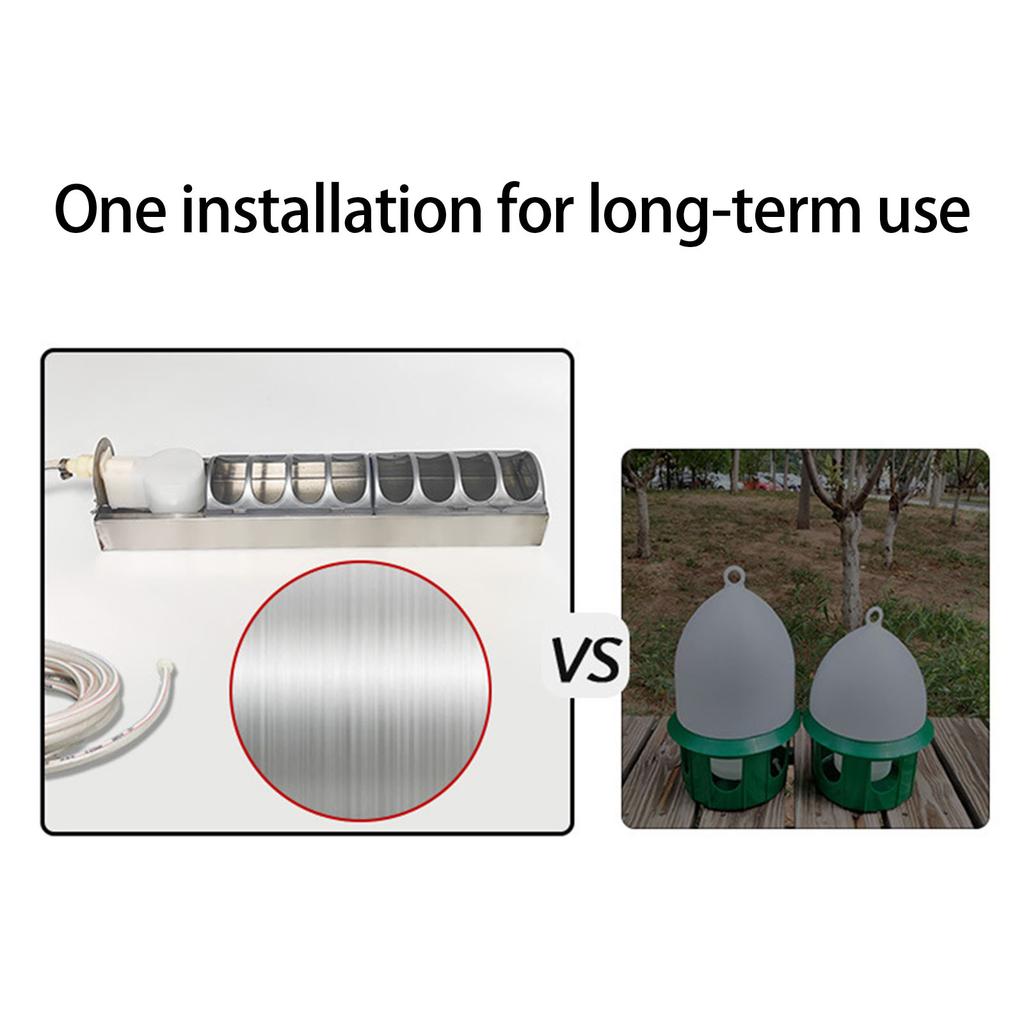 Rustproof Automatic Poultry Waterer Smooth Surfaces Easyly Maintenance Ideal For Backyard Chickens And Large Farms