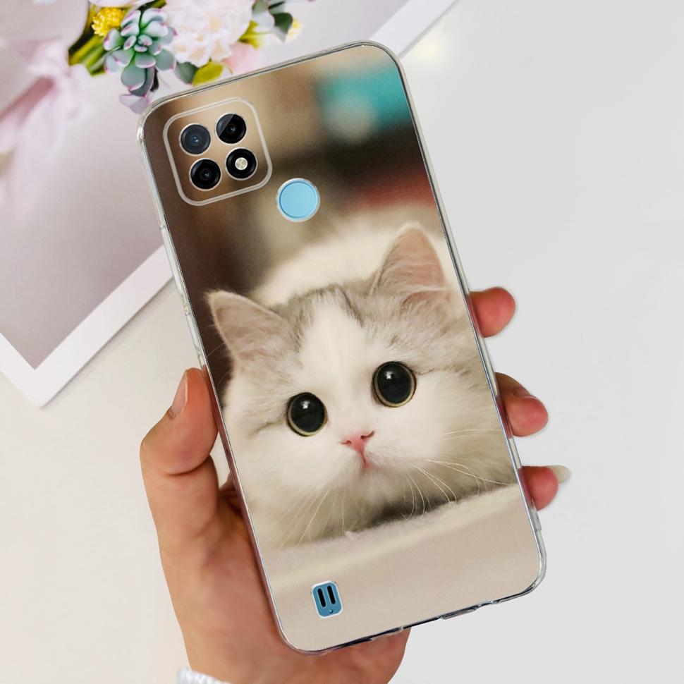 For Realme C21Y Case RMX3261  RMX3263 Cute Cartoon Cover Soft Silicone Phone Case For Realme C 21Y C21Y Bumper