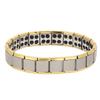 Bracciale in Acciaio al Germanio e Titanio Magnete Salute Gioielli Curativi(d'oro)