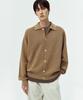 Blankroom Raglan Collar Cardigan_Camel