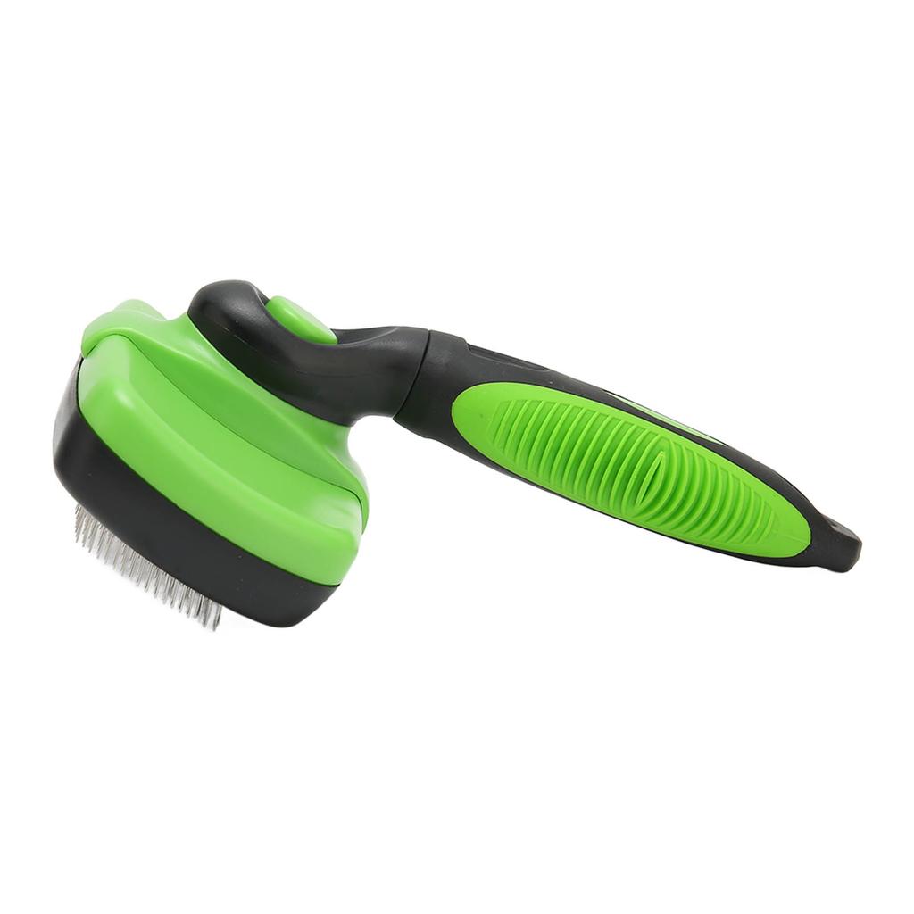 Pet Self Cleaning Brush Ergonomics Stainless Steel Needle Hair Shedding Pet Grooming Comb Brush for