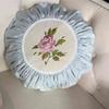 Retro Rose Pillowcase Cushion Pumpkin Cushion Cover Velvet Round Pillow Case Futon Sofa Car Decor Solid Color Lace Cushion Cover