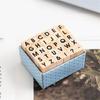 30Pieces Wood Scrapbooking Stamp Vintage Craft Stamp Letter Stamper for Scrapbooking Card Making Journal Planner
