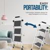 Step Ladder, 3 Step Stool Ergonomic Folding Step Stool with Wide Anti-Slip Pedal Sturdy Step Stool for Adults Multi-Use