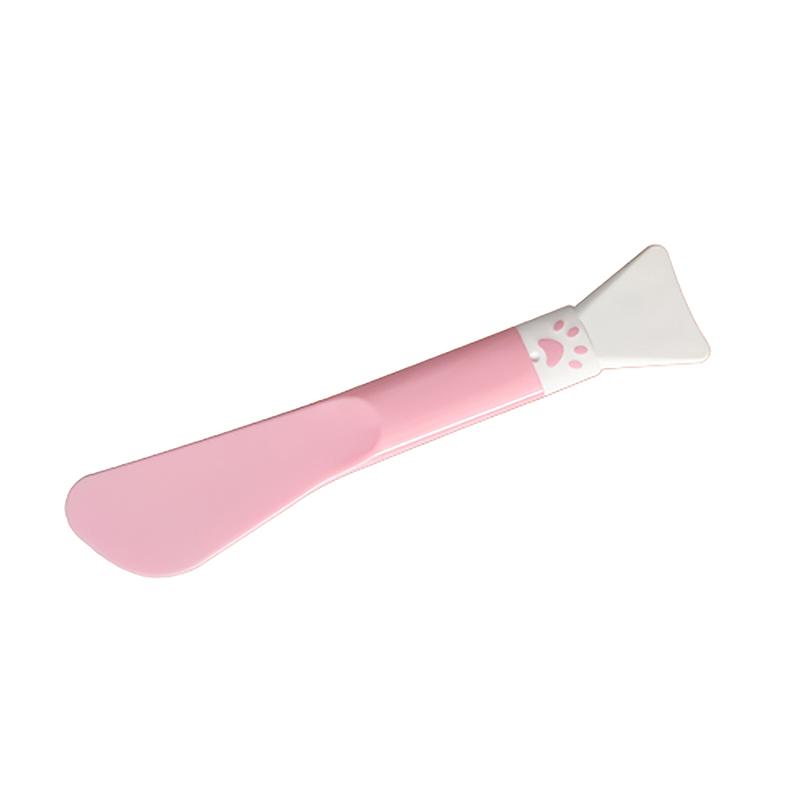 Cute Paw Silicone Facial Mask Brush Scraper Double Head Facial Mask Mud Brush Facial Beauty Tools Face Cleansing Brush