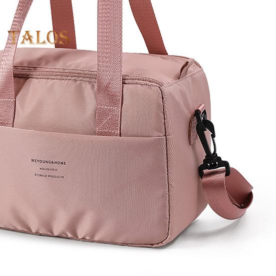 Přenosná taška na oběd Ženy Tepelně izolovaná krabička na oběd Tote Bag Chladící kabelka Vodotěsná Bento Pouch Kancelář Jídlo přes rameno