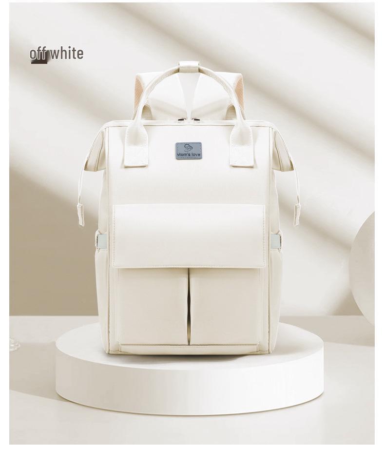 Colorful Double Shoulder Mummy Bag – Large Capacity Diaper Backpack for Mom and Baby