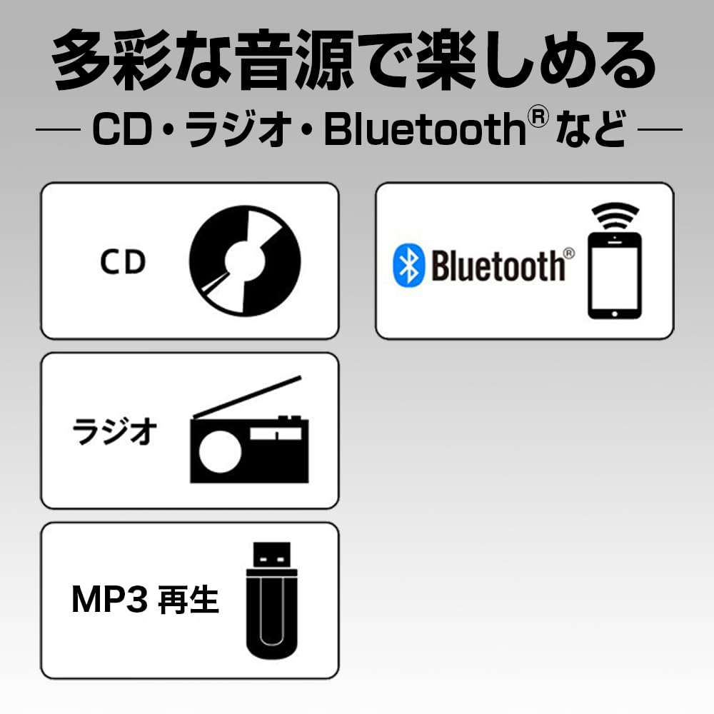 Panasonic Bluetooth-CD-Stereoanlage Silber SC-PM270-S