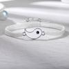 1 Set aus 2 einfachen Tai Chi Bagua Armbändern mit schwarz-weißem Yin-Yang-Seilmuster und Teleskopverstellung für Damen und Herren