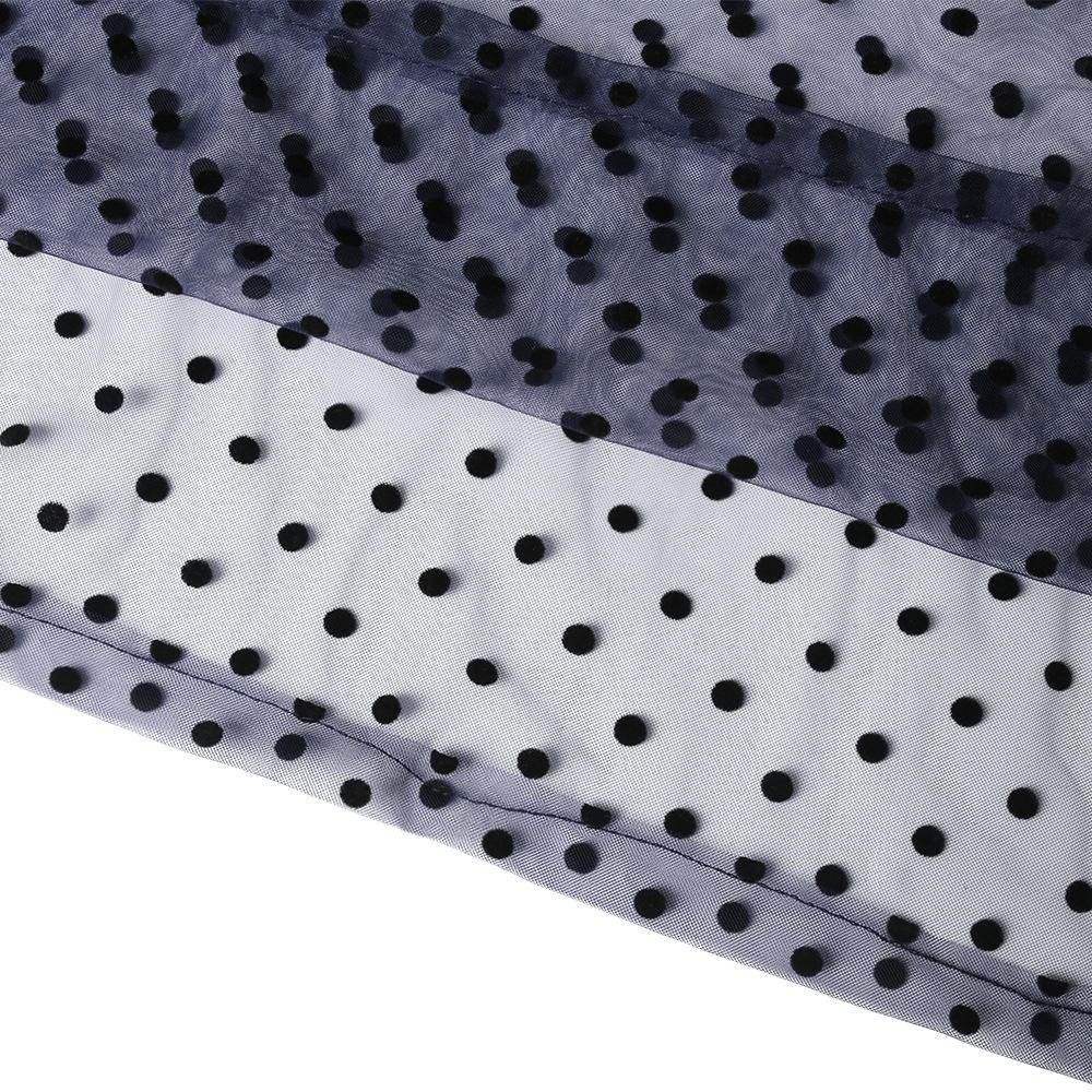 2022 European & American Plus Size Socialite Mesh Polka Dot Evening Dress - Two-Piece