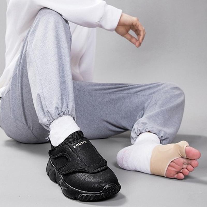 Men's and women's lightweight edema sneakers for fat swollen feet non-slip comfortable warm shoes