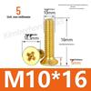 Copper Phillips Countersunk Head Machine Screws, Sizes M2–M4, Lengths 6/8/10/12mm
