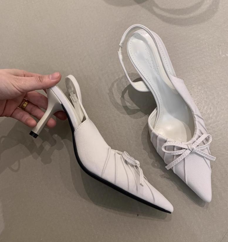 2026 Summer High Heel Women Sandals Fashion Pointed Toe Singbacks Shoes Design Style Banquet Party Sandalias Shoes