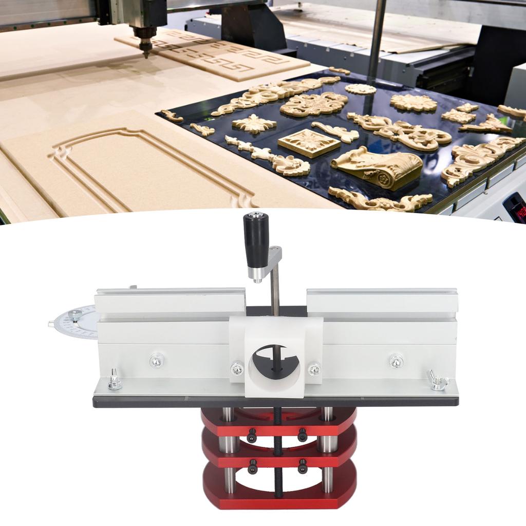 Router Lift with Top Plate Router Lifting Base Woodworking Slotting Trimming Chamfering Table Top