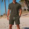 Europäisch-Amerikanisches Polo- und Shorts-Set für Herren - Lässige, vielseitige Sommerkleidung