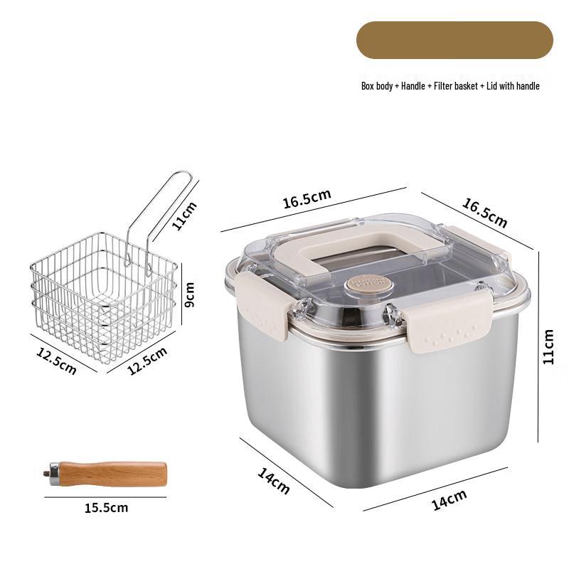 LISM Multipurpose Square Fryer Pot