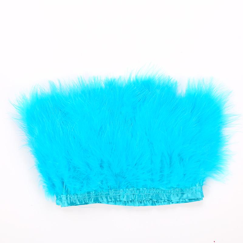 DIY Turkey Feather Fringe for Headdress and Corsage Decorations