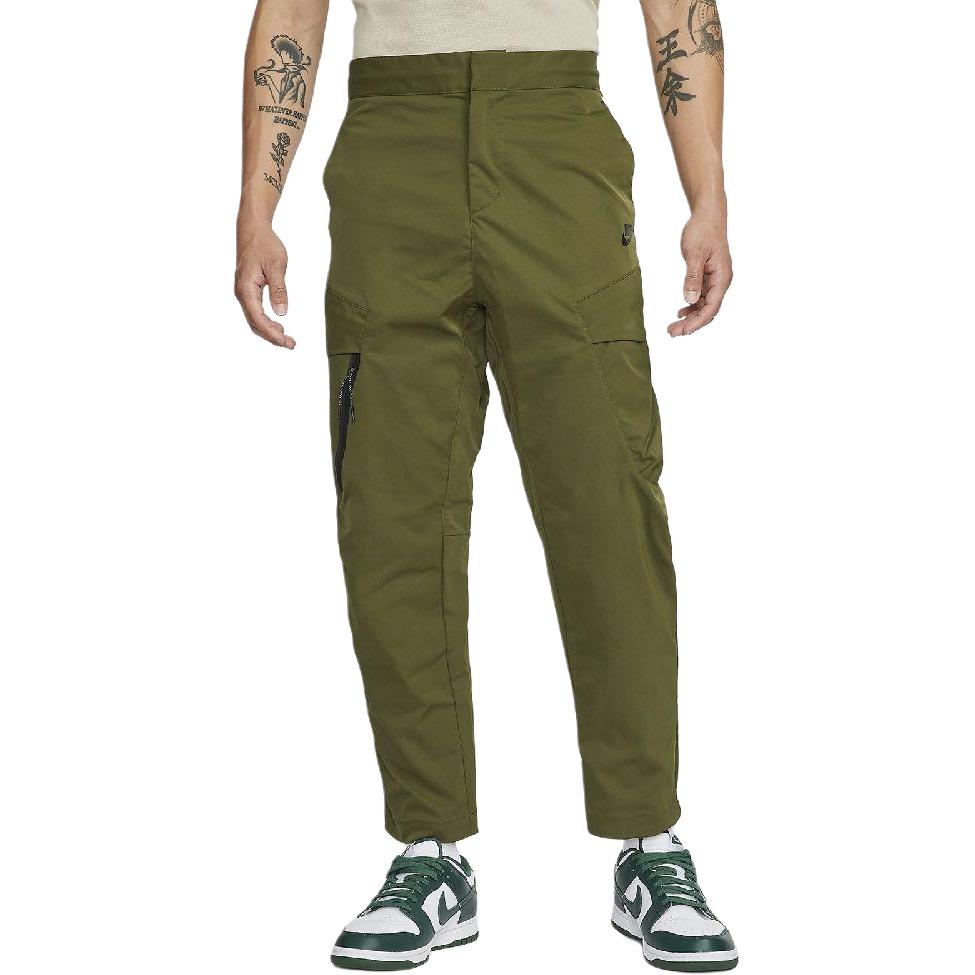 Nike Casual Pants Men's Green Moderate Straight Fit Pants DH3867-326