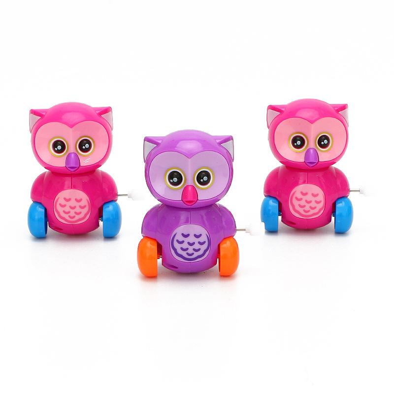 Nuovo Giocattolo a Carillon Cartone Animato per Bambini Avvolgibile Creativo Taglio Gufo Piccolo Animale Regalo per Bebè