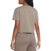 Nike T Shirts Women's Olive Gray Crew Neck Moderate DA0324-081