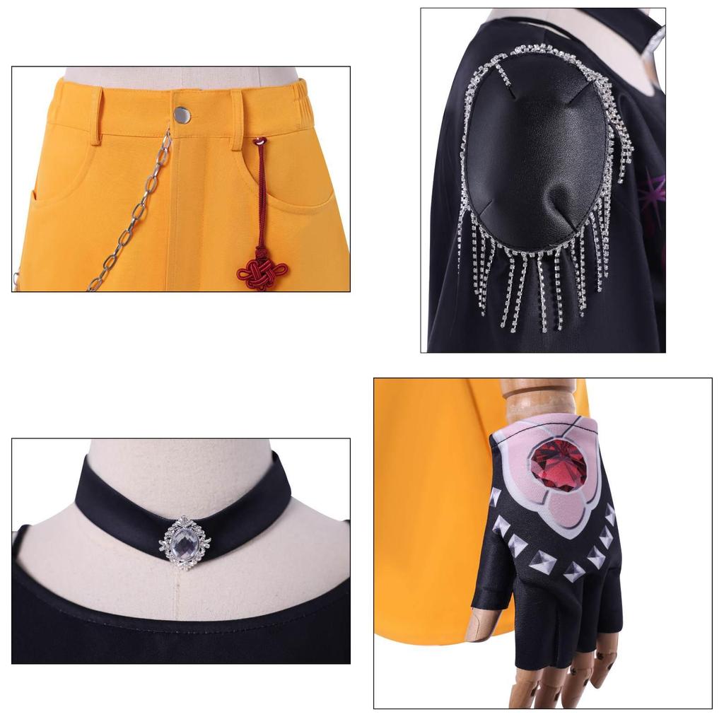 Kpop Demon Hunters Mira Cosplay Kostume Med Polyesterstof Til Spil Anime Rollespil Voksne