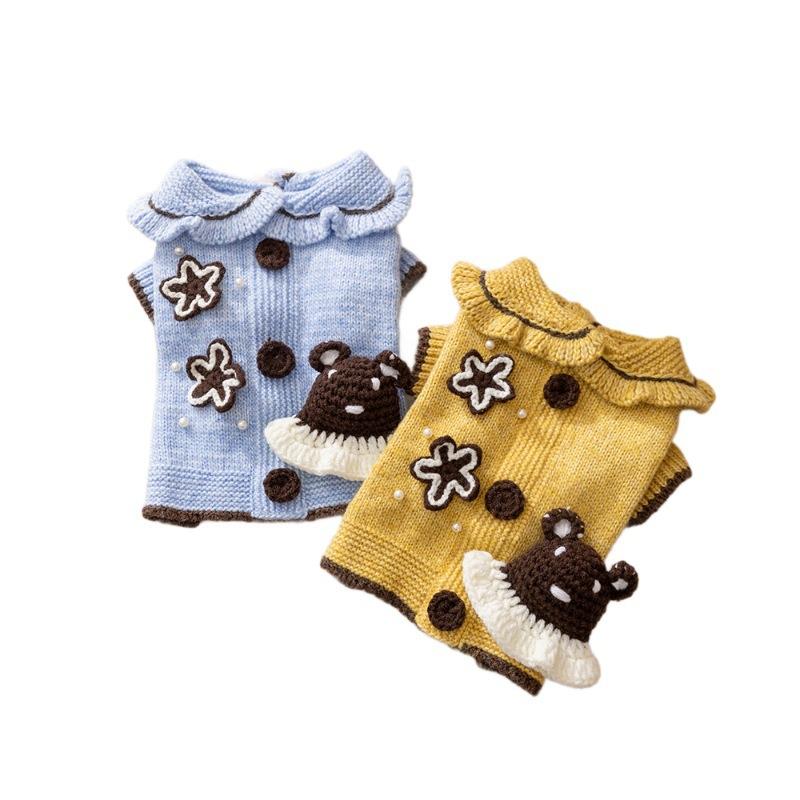 Autumn and winter pet clothes knitted small dog sweaters dog clothes