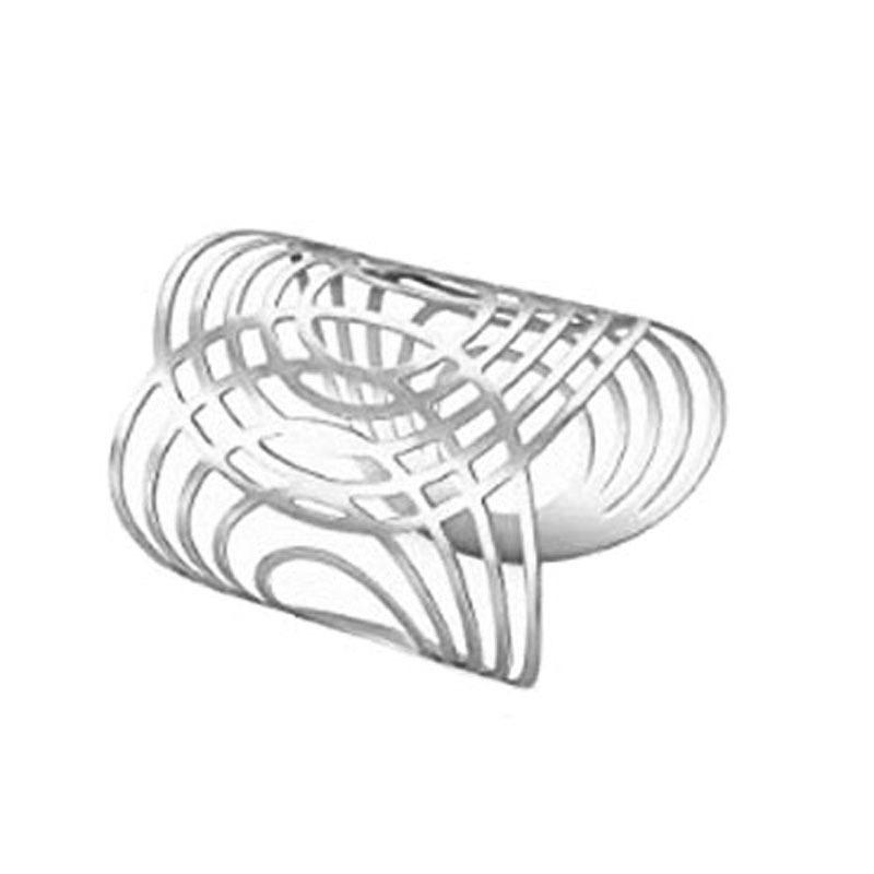 Exaggerated flower hollow opening bracelet fashion personality high sense bracelet simple light luxury jewelry women