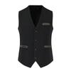Suit Vest Men's Business Sleeveless Jacket Vests Wedding Party Waistcoat Man Blazer Vest Coat