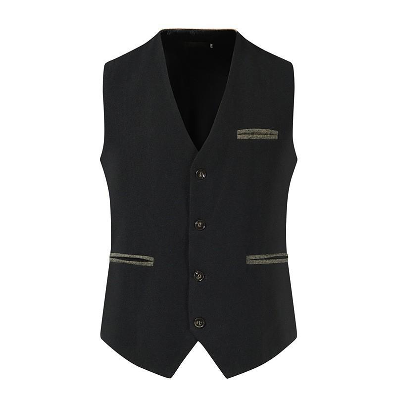 Suit Vest Men's Business Sleeveless Jacket Vests Wedding Party Waistcoat Man Blazer Vest Coat