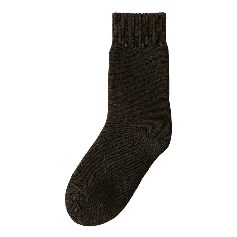 Ladies Winter Extra Thick Wool Ring Warm Cold Resistance Heat Storage Tube Wool Socks