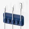 5 Clips Desk Cable Organizer Self-Adhesive Fixed Cord Winder Row Universal Charging Line Holder