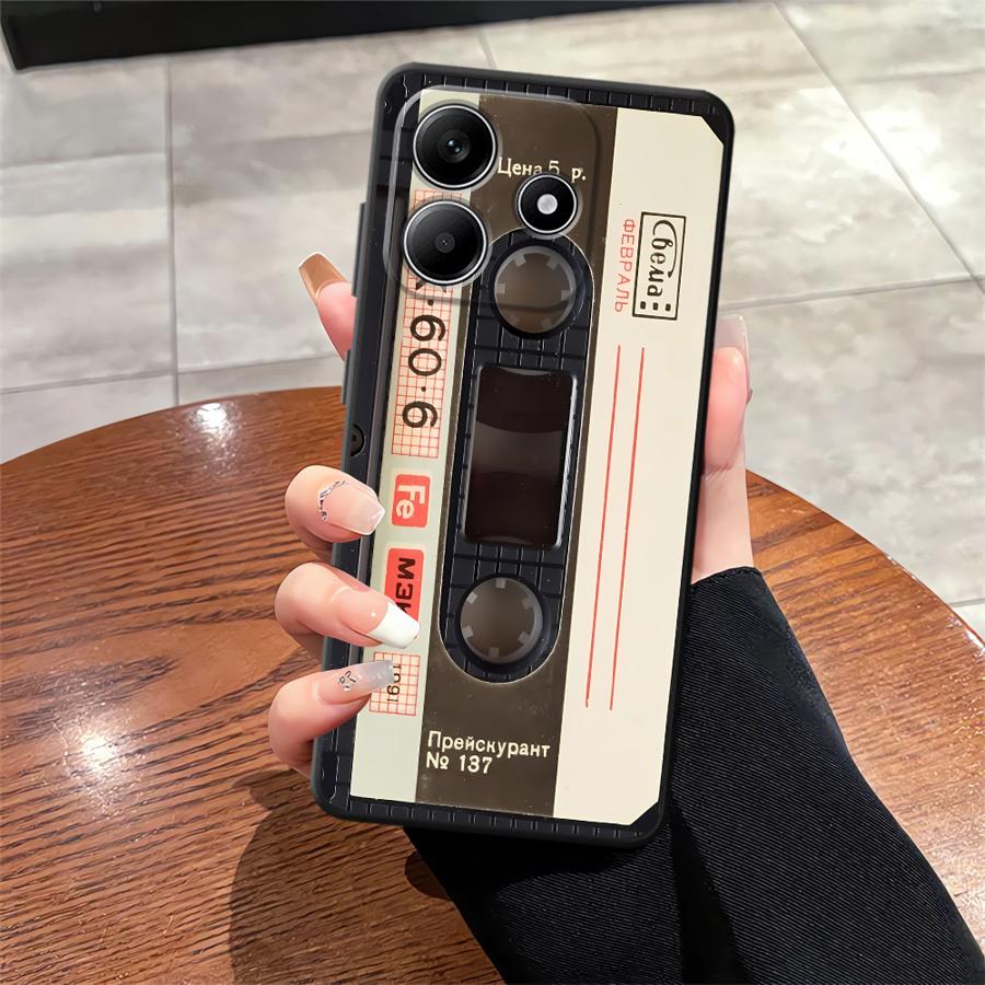 

Lucky Tape Pattern Soft Back Phone Cover Case for Xiaomi Redmi Note 10 9 8 Pro 10S 11 13 12 Pro Plus 11S 12S 9s Redmi Note 9
