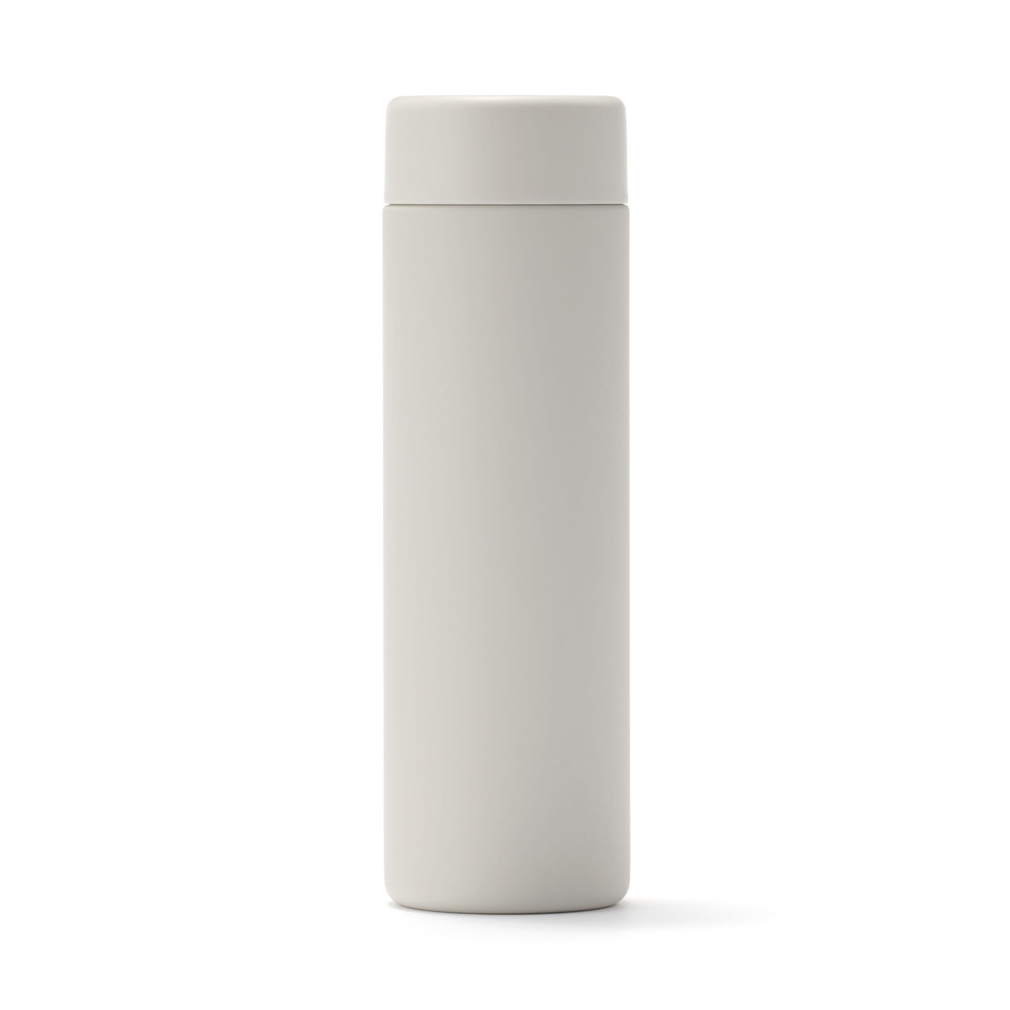 

MUJI Vacuum Insulated Insulated Flat Gray 76049180 Bottle, Type, 500mL, Beige,